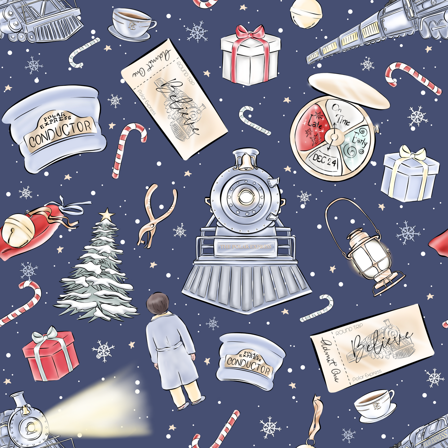 North Pole Express Footie *FINAL SALE*