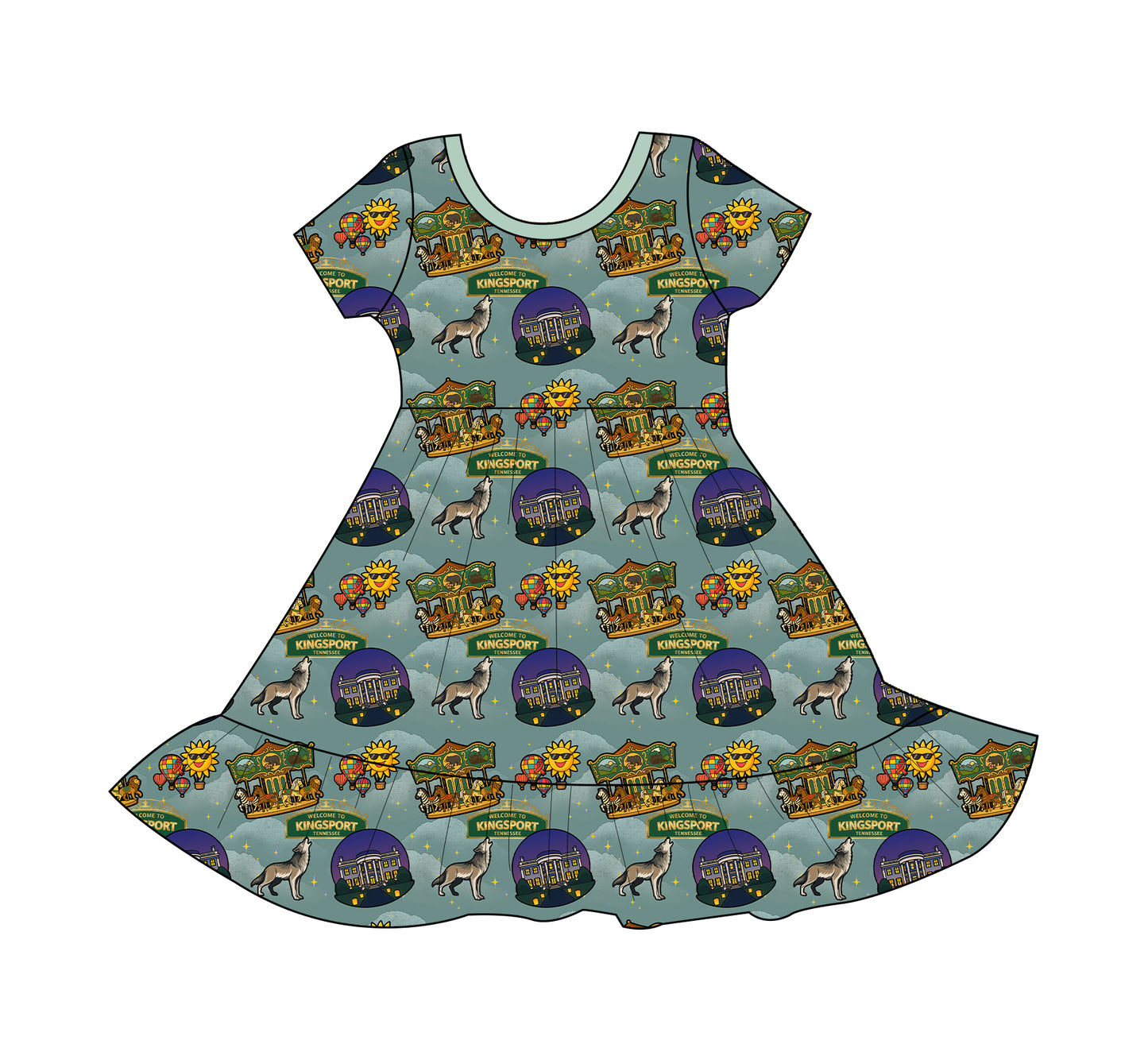 Raised in 423 Flutter Dress *SHIPS JUNE*
