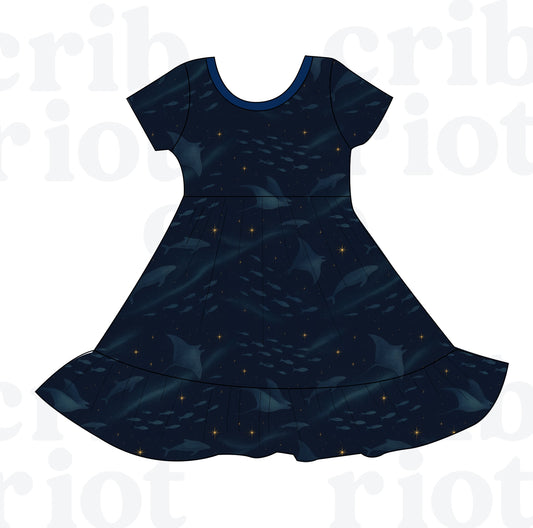 Haunted Seas Flutter Dress *FINAL SALE*